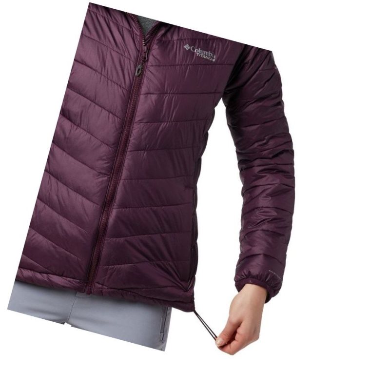 Columbia Snow Country Hooded Mont Kadın Siyah Pembe | 49503-AIBY