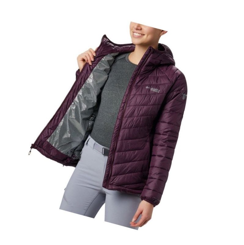 Columbia Snow Country Hooded Mont Kadın Siyah Pembe | 49503-AIBY