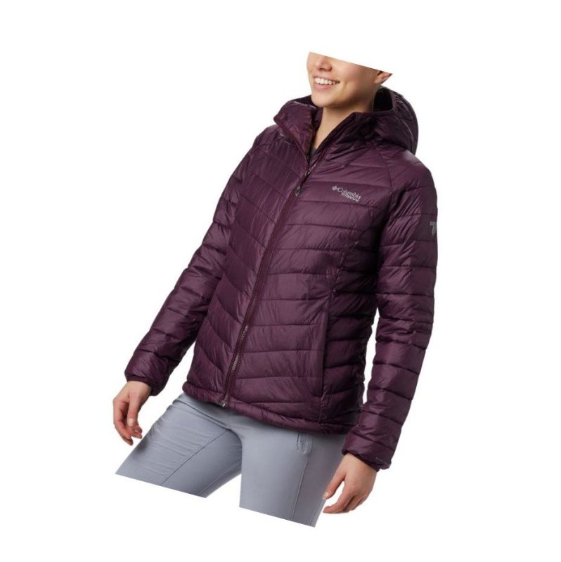 Columbia Snow Country Hooded Mont Kadın Siyah Pembe | 49503-AIBY