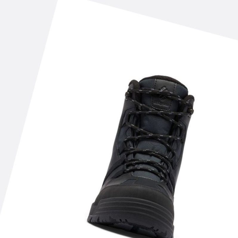 Columbia Snowtrekker Kışlık Bot Erkek Siyah Koyu Gri | 26105-SMHU