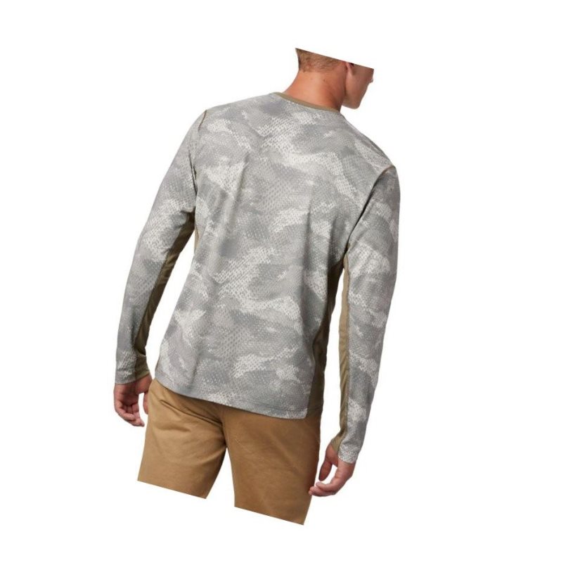 Columbia Solar Chill 2.0 Long Sleeve Sweatshirt Erkek Haki | 52149-RXMD