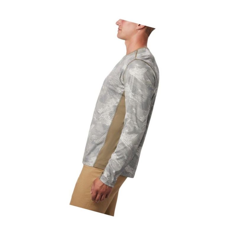 Columbia Solar Chill 2.0 Long Sleeve Sweatshirt Erkek Haki | 52149-RXMD