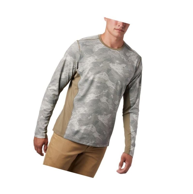 Columbia Solar Chill 2.0 Long Sleeve Sweatshirt Erkek Haki | 52149-RXMD