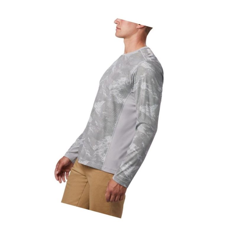 Columbia Solar Chill 2.0 Long Sleeve Sweatshirt Erkek Gri | 17962-BGKZ