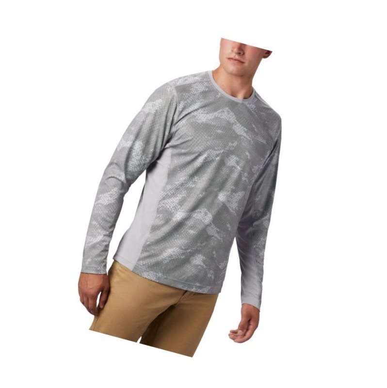 Columbia Solar Chill 2.0 Long Sleeve Sweatshirt Erkek Gri | 17962-BGKZ