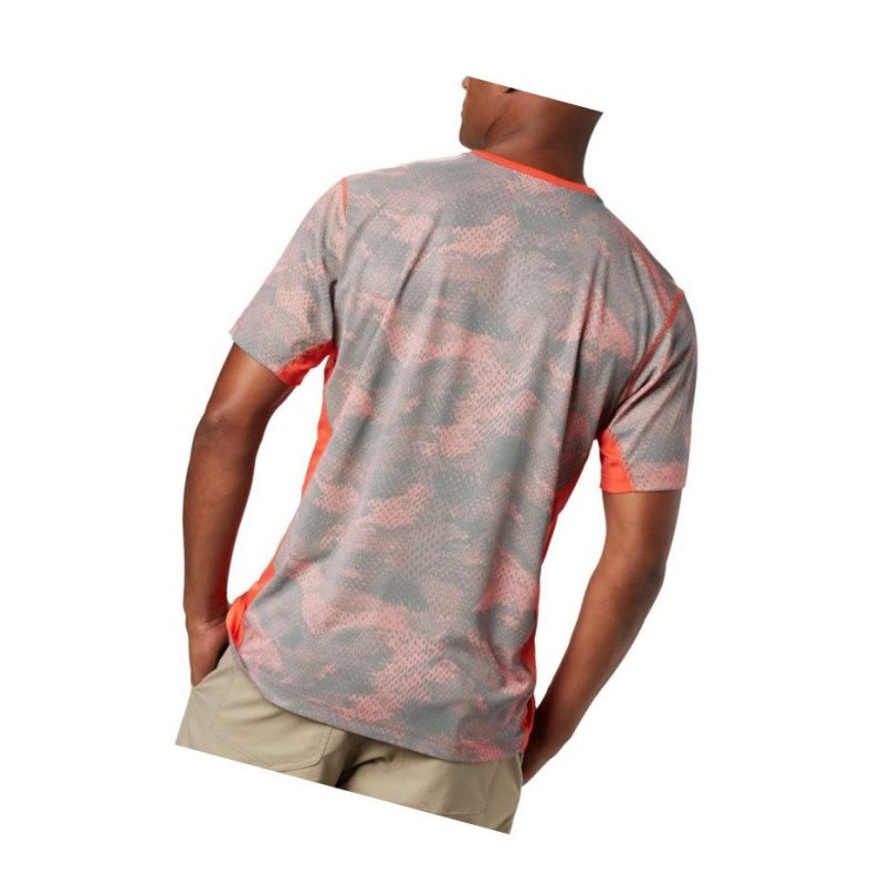 Columbia Solar Chill 2.0 Short Sleeve Tişört Erkek Kırmızı | 18723-ZTHP