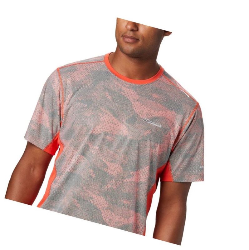 Columbia Solar Chill 2.0 Short Sleeve Tişört Erkek Kırmızı | 18723-ZTHP