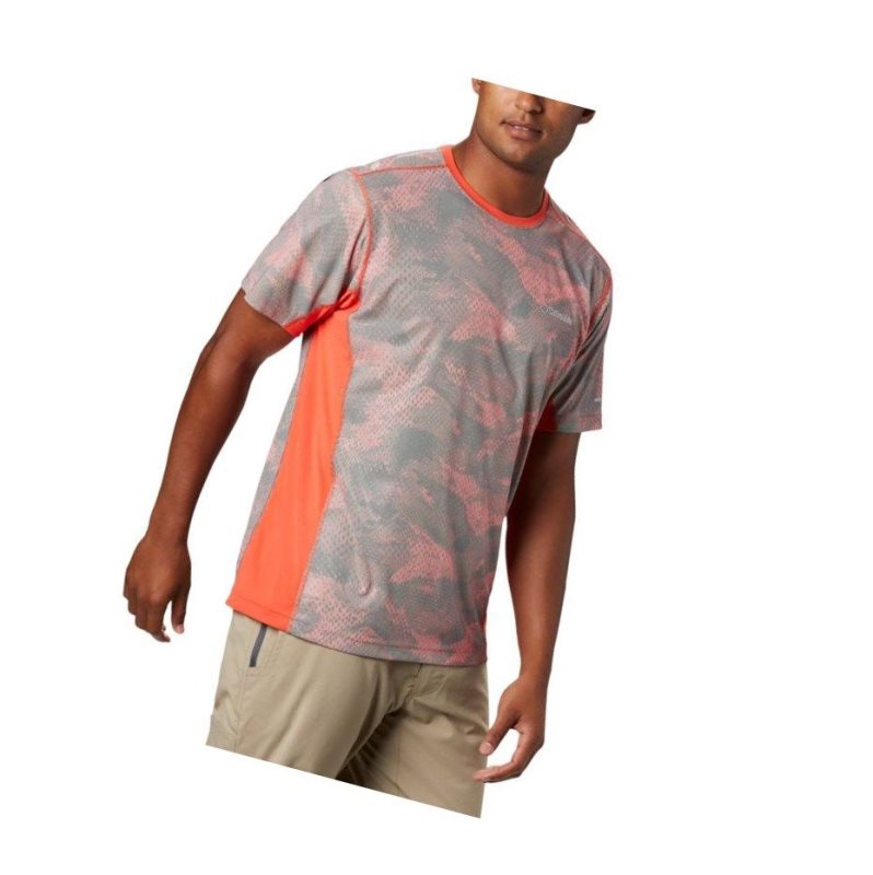 Columbia Solar Chill 2.0 Short Sleeve Tişört Erkek Kırmızı | 18723-ZTHP