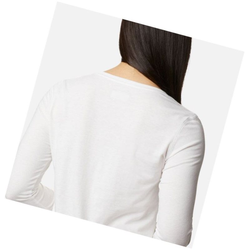 Columbia Solar Shield Long Sleeve Sweatshirt Kadın Beyaz | 37465-DCEF