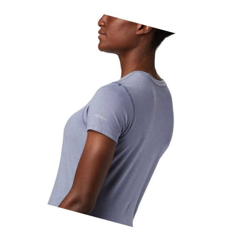 Columbia Solar Shield Short Sleeve Tişört Kadın Mor | 79513-KLJU