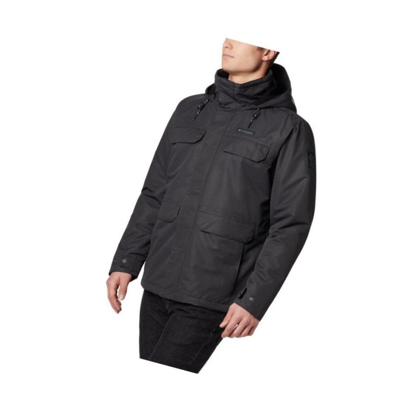 Columbia South Canyon Lined Insulated Mont Erkek Koyu Gri | 81704-ZKTO