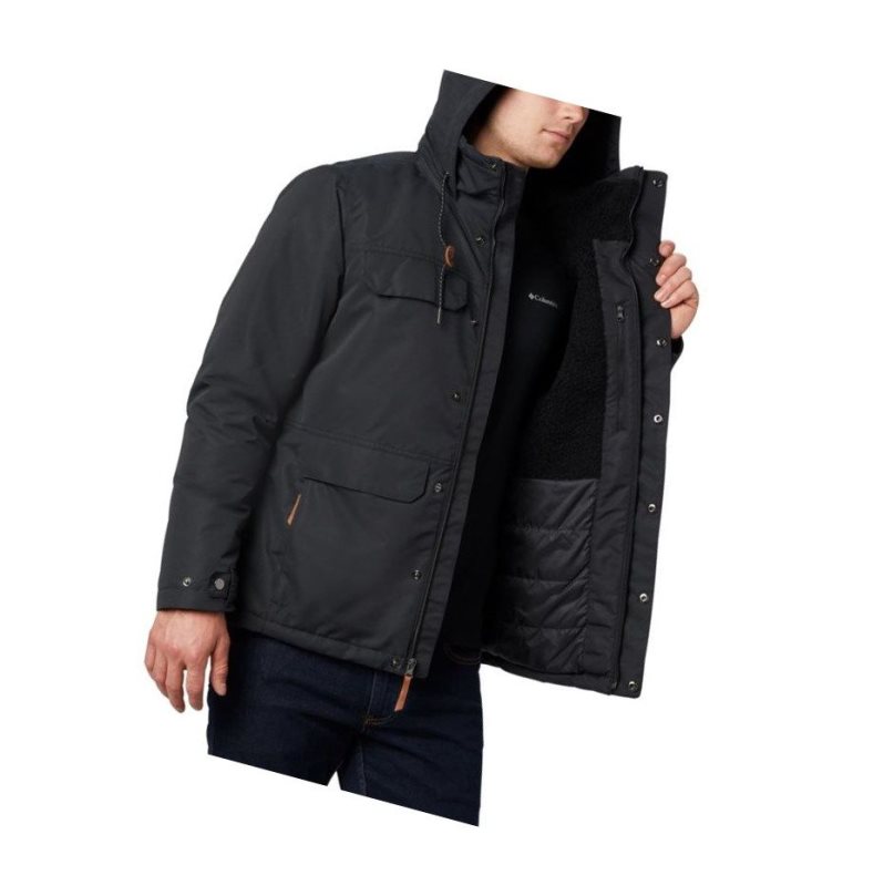 Columbia South Canyon Lined Insulated Mont Erkek Siyah | 80647-DZHG