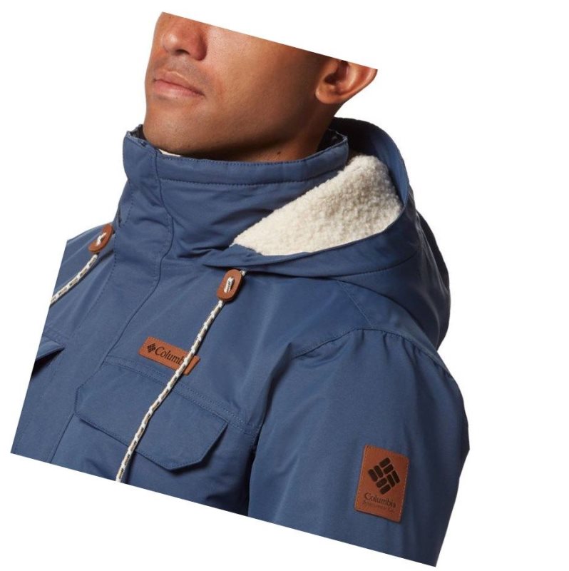 Columbia South Canyon Lined Insulated Mont Erkek Koyu Mavi | 21509-HQVM