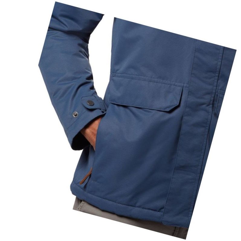 Columbia South Canyon Lined Insulated Mont Erkek Koyu Mavi | 21509-HQVM