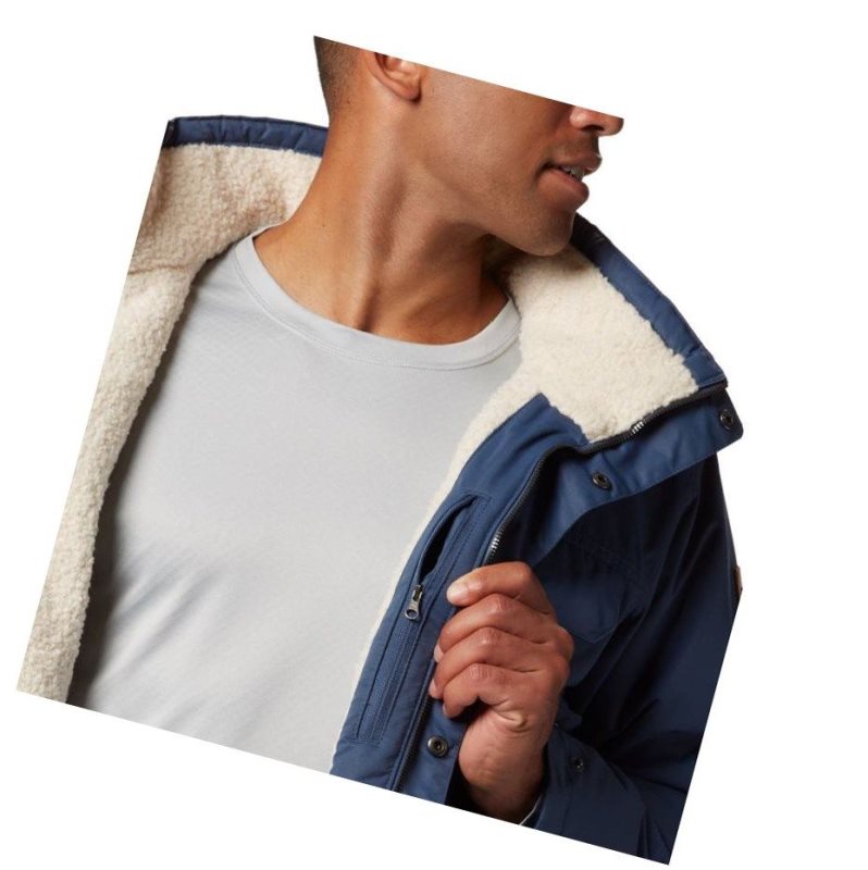 Columbia South Canyon Lined Insulated Mont Erkek Koyu Mavi | 21509-HQVM