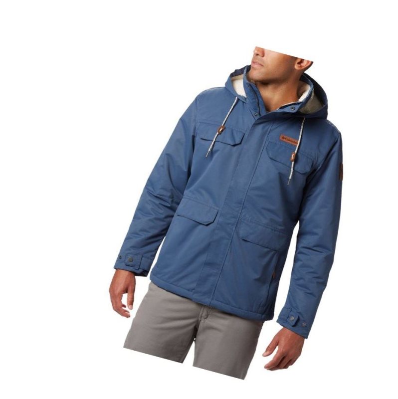 Columbia South Canyon Lined Insulated Mont Erkek Koyu Mavi | 21509-HQVM