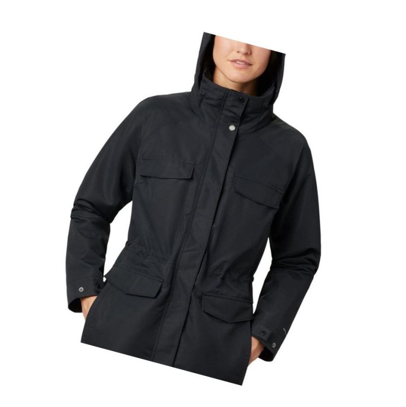 Columbia South Canyon Mid Mont Kadın Siyah | 85160-BLUI