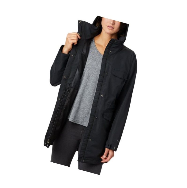 Columbia South Canyon Mid Mont Kadın Siyah | 85160-BLUI
