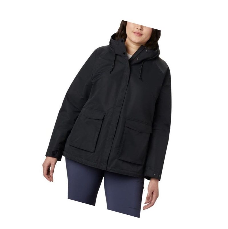Columbia South Canyon Plus Size Mont Kadın Siyah | 56193-OTAI