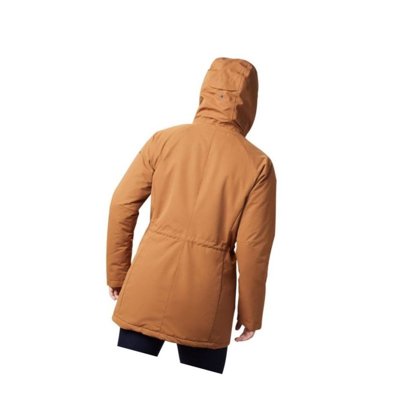 Columbia South Canyon Sherpa Lined Mont Kadın Kahverengi | 87132-BAIF