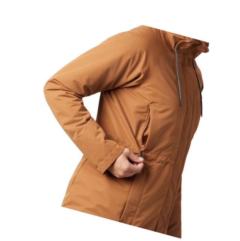 Columbia South Canyon Sherpa Lined Mont Kadın Kahverengi | 87132-BAIF