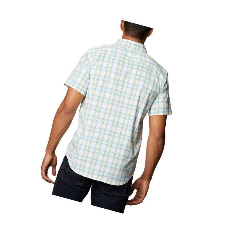 Columbia Spring Time Short Sleeve Gömlek Erkek Mavi | 37684-PSFH