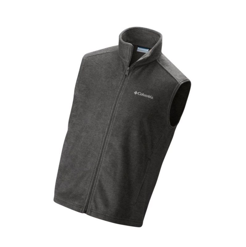 Columbia Steens Mountain Fleece Big Yelek Erkek Gri | 46582-NLZC