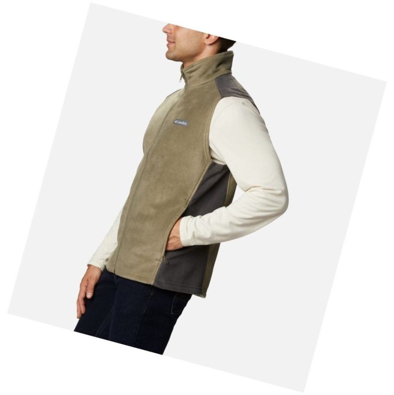 Columbia Steens Mountain Fleece Yelek Erkek Gri Yeşil | 81305-KWJU
