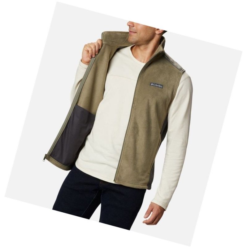 Columbia Steens Mountain Fleece Yelek Erkek Gri Yeşil | 81305-KWJU