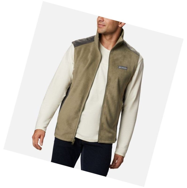 Columbia Steens Mountain Fleece Yelek Erkek Gri Yeşil | 81305-KWJU