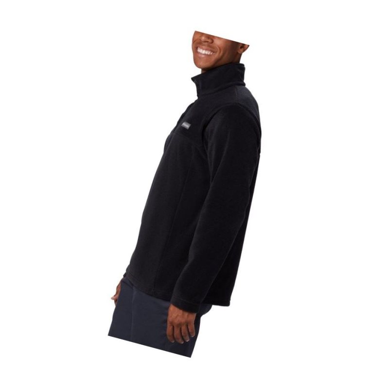 Columbia Steens Mountain Half Snap Fleece Sweatshirt Erkek Siyah | 10279-HPWT
