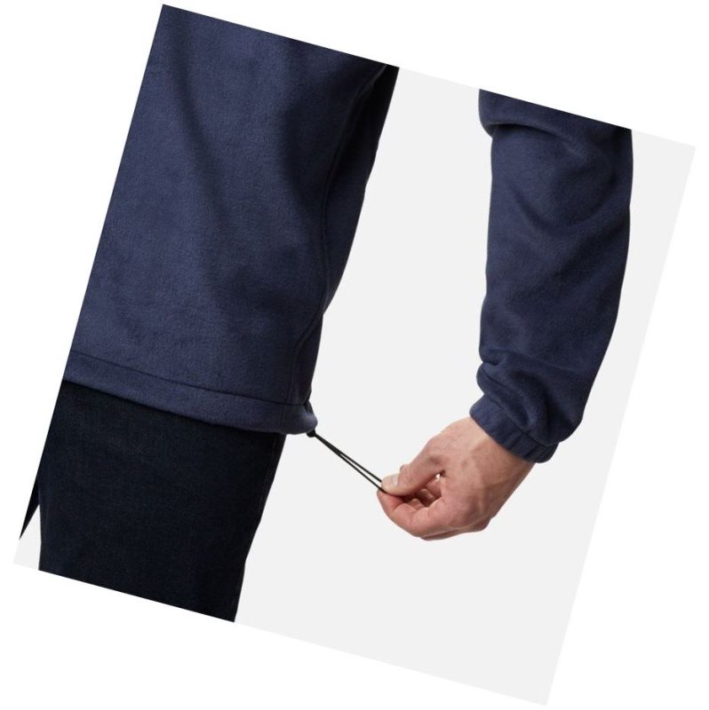 Columbia Steens Mountain Half Zip Fleece Sweatshirt Erkek Lacivert | 75936-ACMZ