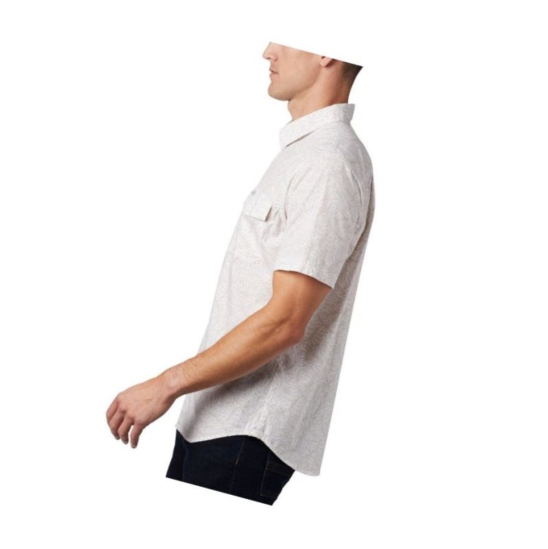 Columbia Summer Chill Short Sleeve Gömlek Erkek Beyaz | 60132-RLNM