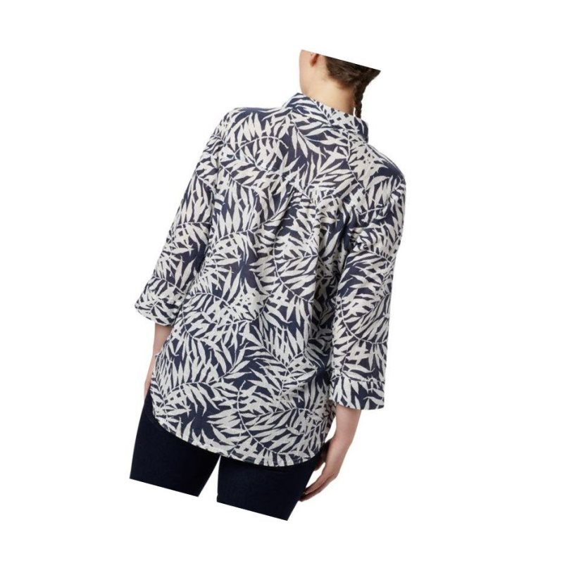 Columbia Summer Ease Popover Tunic Gömlek Kadın Lacivert | 25317-HAUL