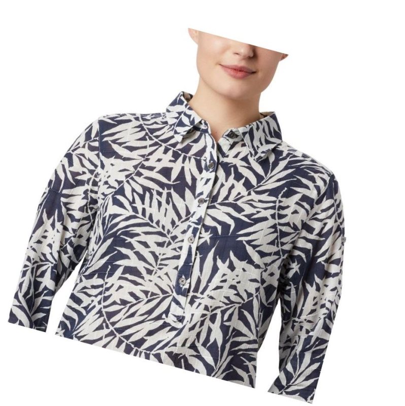 Columbia Summer Ease Popover Tunic Gömlek Kadın Lacivert | 25317-HAUL