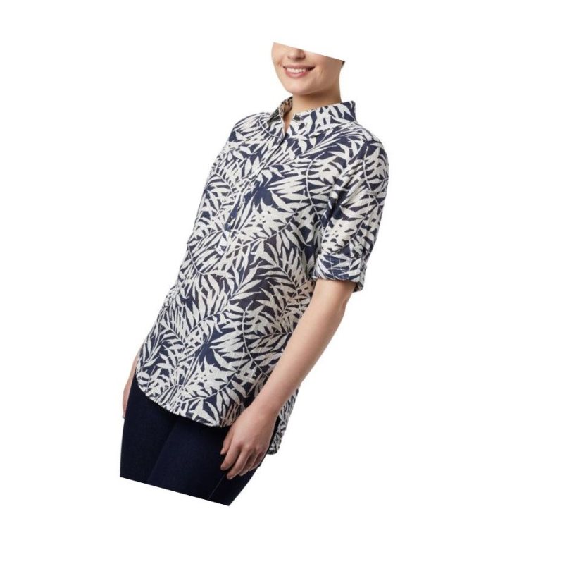 Columbia Summer Ease Popover Tunic Gömlek Kadın Lacivert | 25317-HAUL
