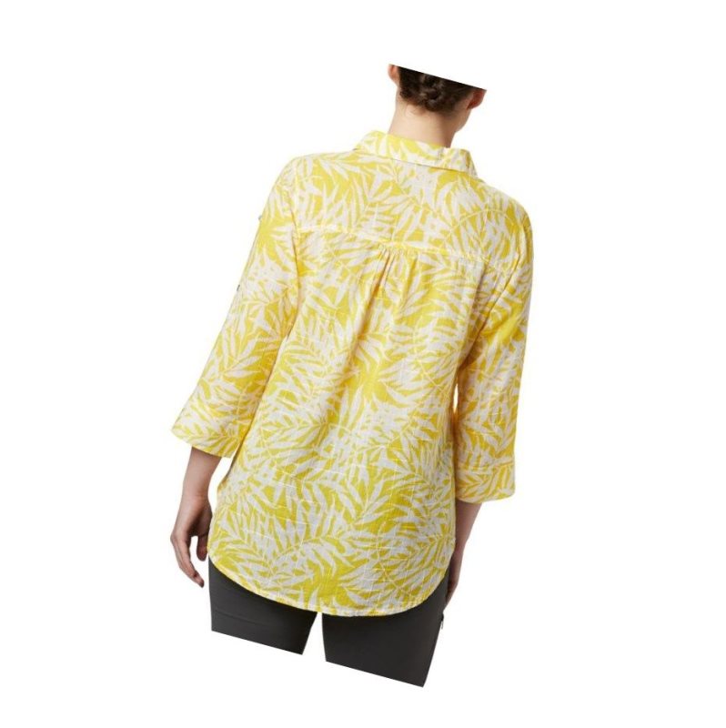 Columbia Summer Ease Popover Tunic Gömlek Kadın Sarı | 17036-EMWI