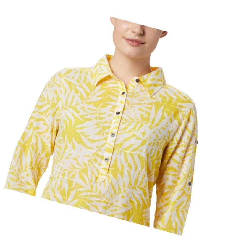 Columbia Summer Ease Popover Tunic Gömlek Kadın Sarı | 17036-EMWI