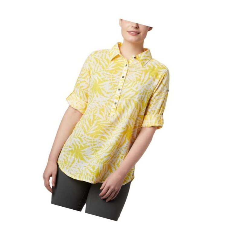 Columbia Summer Ease Popover Tunic Gömlek Kadın Sarı | 17036-EMWI