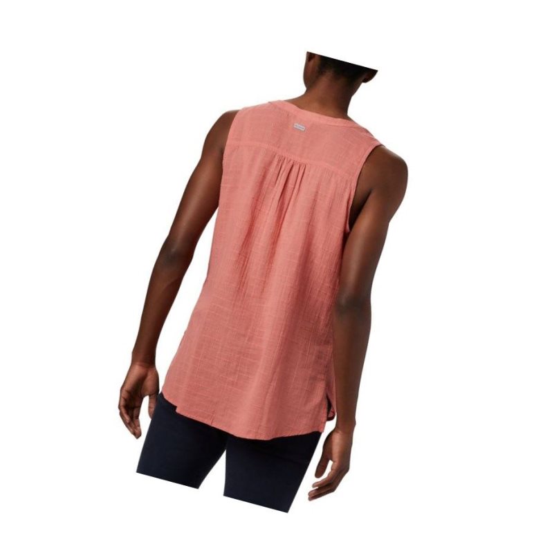 Columbia Summer Ease Sleeveless Gömlek Kadın Koyu Mercan | 96213-RYXZ