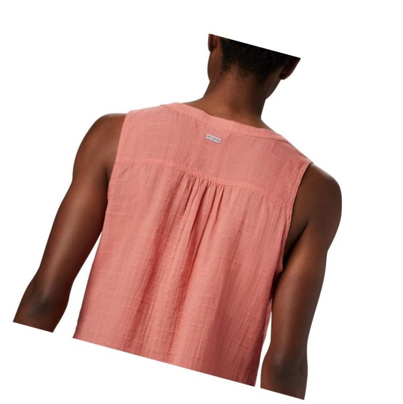 Columbia Summer Ease Sleeveless Gömlek Kadın Koyu Mercan | 96213-RYXZ