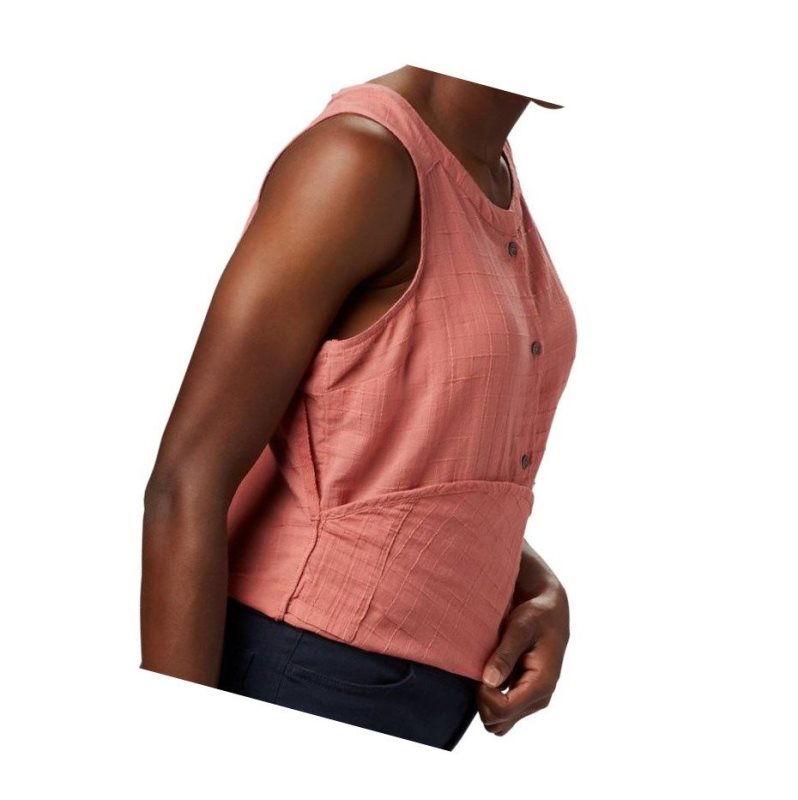 Columbia Summer Ease Sleeveless Gömlek Kadın Koyu Mercan | 96213-RYXZ