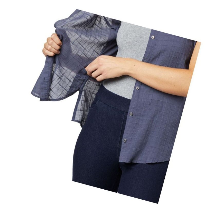 Columbia Summer Ease Sleeveless Gömlek Kadın Lacivert | 68025-DGZI