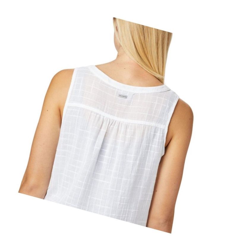 Columbia Summer Ease Sleeveless Gömlek Kadın Beyaz | 31204-ZQVB