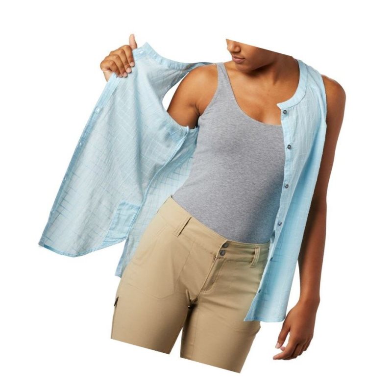 Columbia Summer Ease Sleeveless Gömlek Kadın Mavi | 20783-DTSA