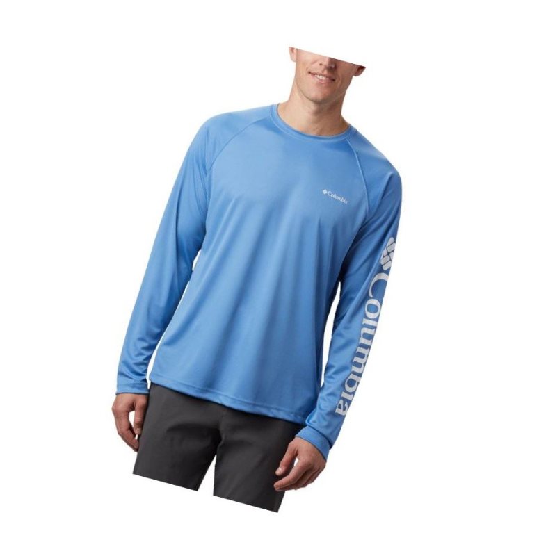 Columbia Summit Sands Long Sleeve Sweatshirt Erkek Mavi | 84510-AYWR