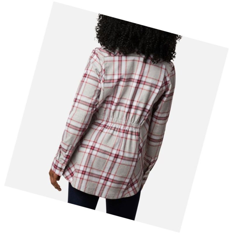 Columbia Sunday Summit Plaid Tunic Gömlek Kadın Kırmızı | 92703-WFCO