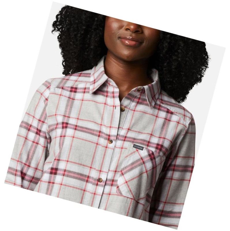 Columbia Sunday Summit Plaid Tunic Gömlek Kadın Kırmızı | 92703-WFCO