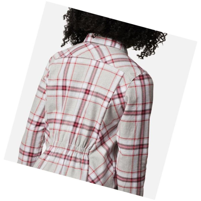 Columbia Sunday Summit Plaid Tunic Gömlek Kadın Kırmızı | 92703-WFCO