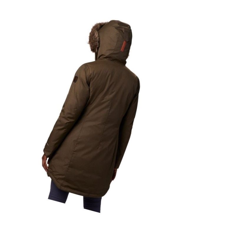 Columbia Suttle Mountain Long Insulated Mont Kadın Zeytin Yeşili | 65297-YPXL